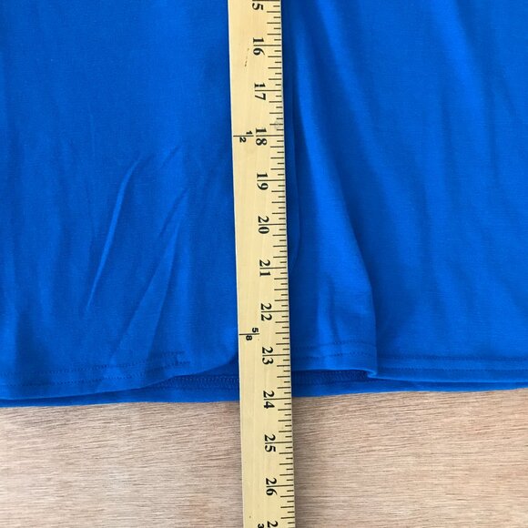 Umberto Ginocchietti 100% Wool Top Women Size 40 Blue Button Up Long Sleeve - Picture 8 of 13